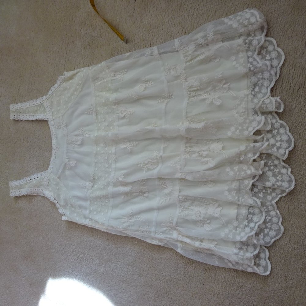 Faith21 Off-White Lace Babydoll Dress